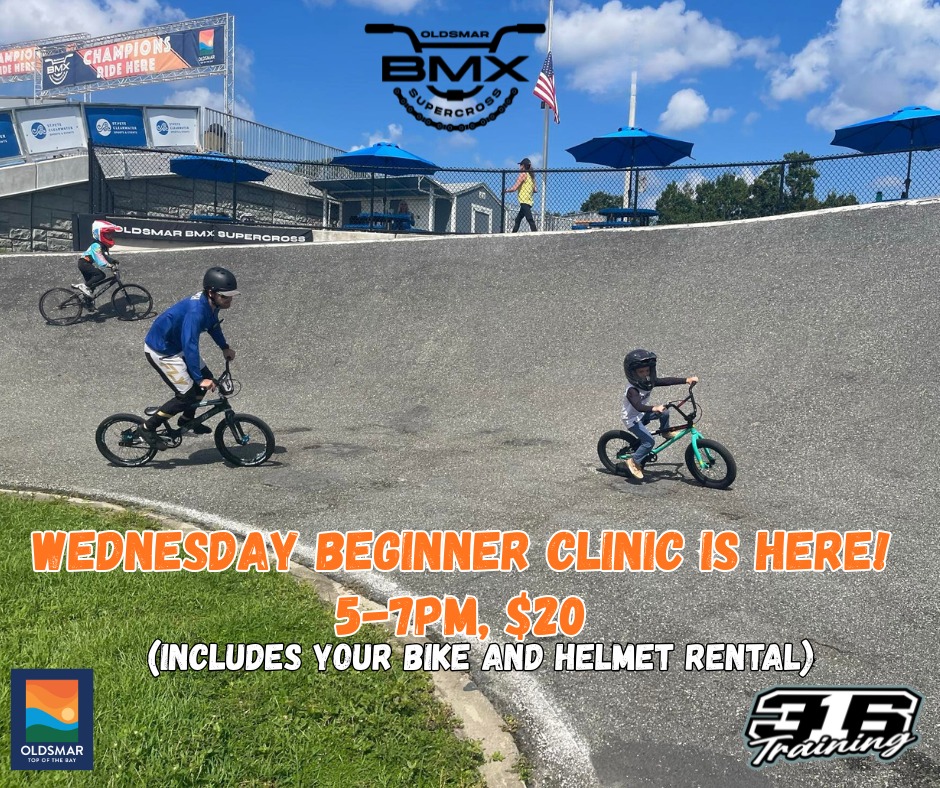Join us for an exciting evening of BMX thrills and skills! Our Beginners BMX Clinic is perfect for those eager to dive into the world of BMX riding. For just $20, from 5pm to 7pm, you'll receive expert guidance and hands-on training to kickstart your BMX journey.

For those already experienced and looking to push their limits, the Advanced Power Hour is the perfect choice. From 7pm to 8pm, for only $10, you can refine your techniques and boost your performance with advanced tips and tricks.

Don't miss out on this opportunity to enhance your BMX skills, whether you're just starting out or looking to power up your riding!