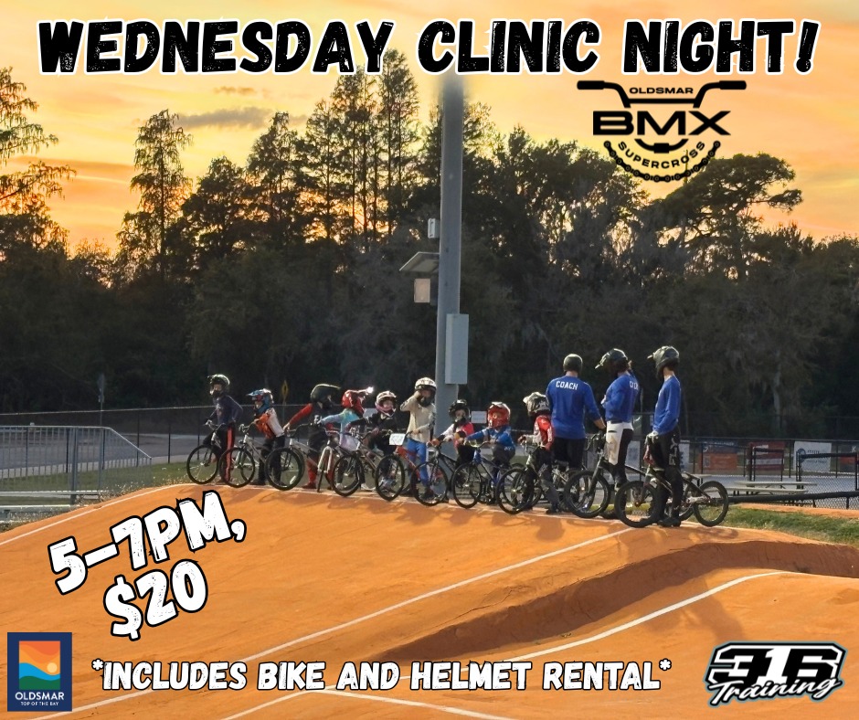 Exciting news for BMX enthusiasts! Join us for our Wednesday BMX beginners clinics, perfect for getting started or honing your skills. These sessions run from 5pm to 7pm and cost just $20. For those looking to push their limits, the Advanced Power Hour from 7pm to 8pm, available for only $10. Don't miss out on this fantastic opportunity to improve your BMX skills and have a great time!