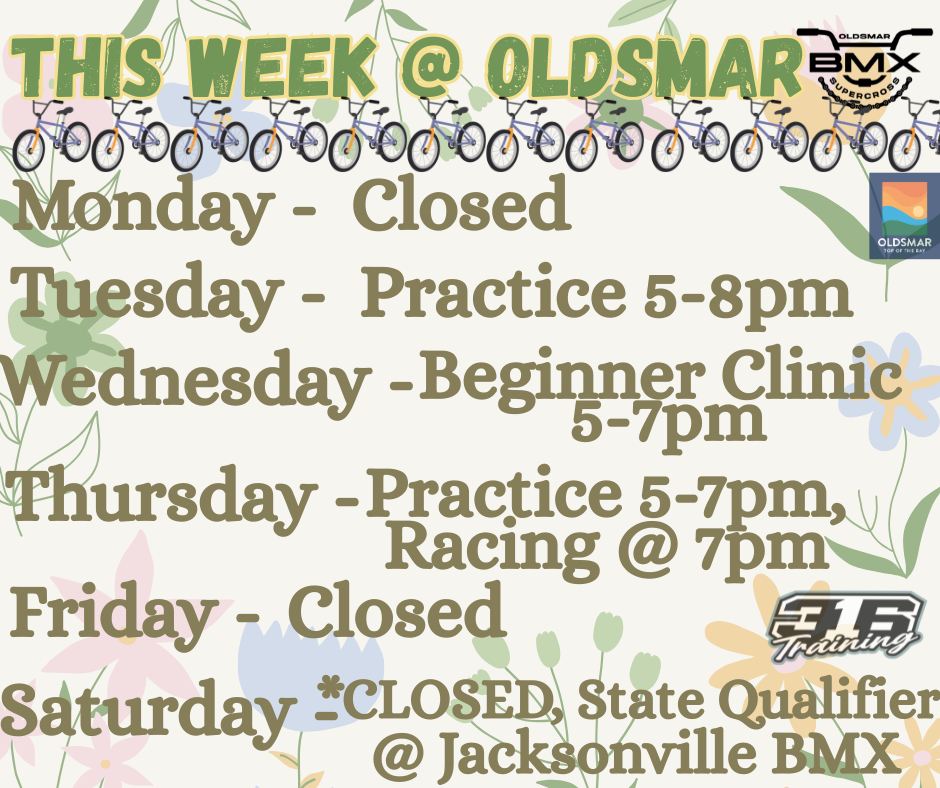 This week at Oldsmar BMX Supercross