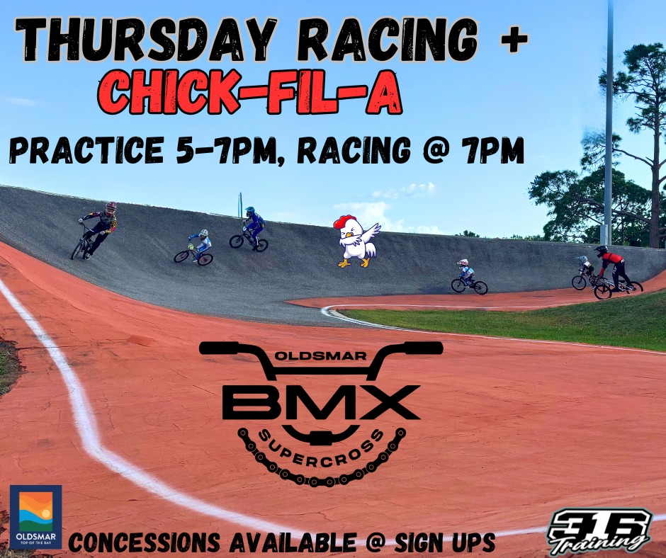 Thursday BMX: Practice 5pm | Races 7pm | $10 — don’t miss it!