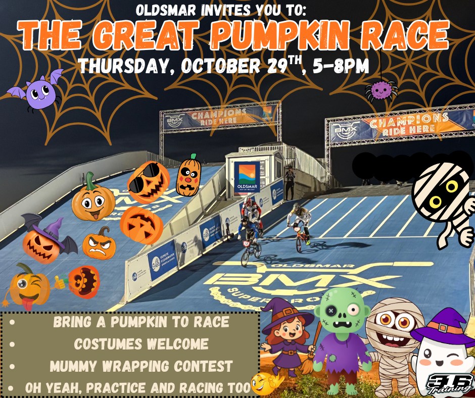 Oh yeah it's the Great Pumpkin Race, costumes and games. 
Save the date and BYOP (Bring Your Own Pumpkin)