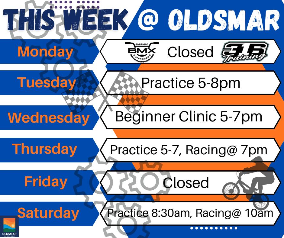 This week's schedule features a series of exciting sessions:

- Tuesday: Join us for Practice from 5pm to 8pm, priced at just $6.
- Wednesday: Beginners can enhance their skills at the Clinic from 5pm to 7pm for $20.
- Thursday: Racing Practice kicks off at 5pm, with a participation fee of $10.
- Saturday: Start your weekend with Racing Practice beginning at 8:30am for $10.

We look forward to seeing you there!