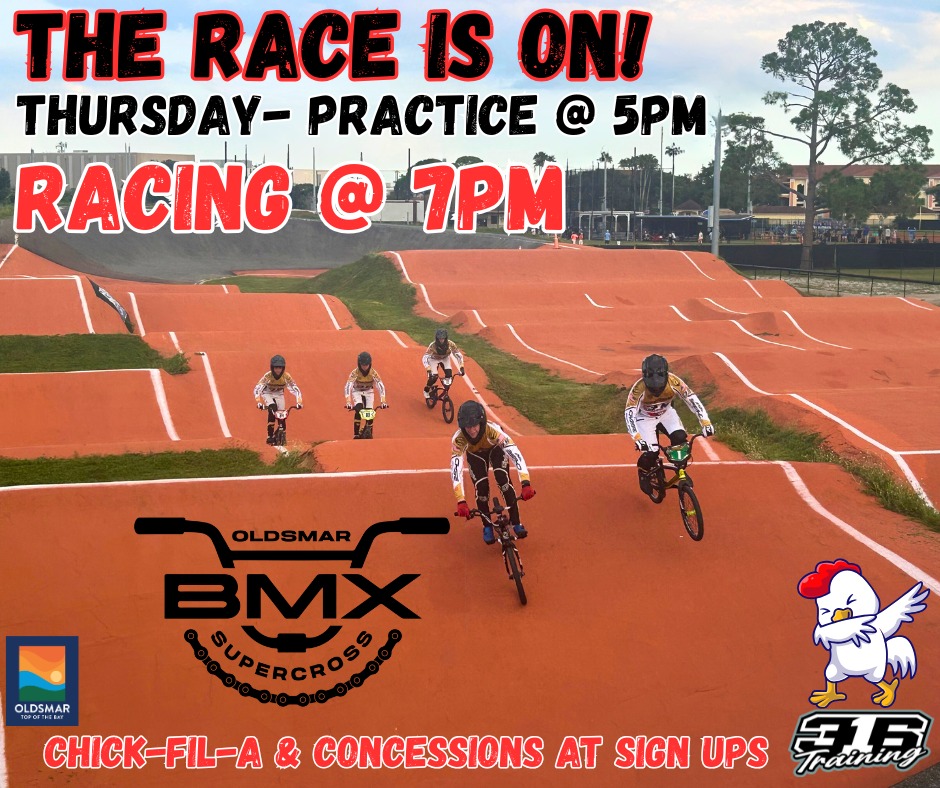 Experience the thrill of Thursday Night BMX racing! Join us for practice starting at 5pm, with racing kicking off at 7pm. Entry is just $10. Don't miss out on our limited supply of Chick-Fil-A available at the concessions. Get ready for an exciting evening filled with adrenaline and delicious treats!