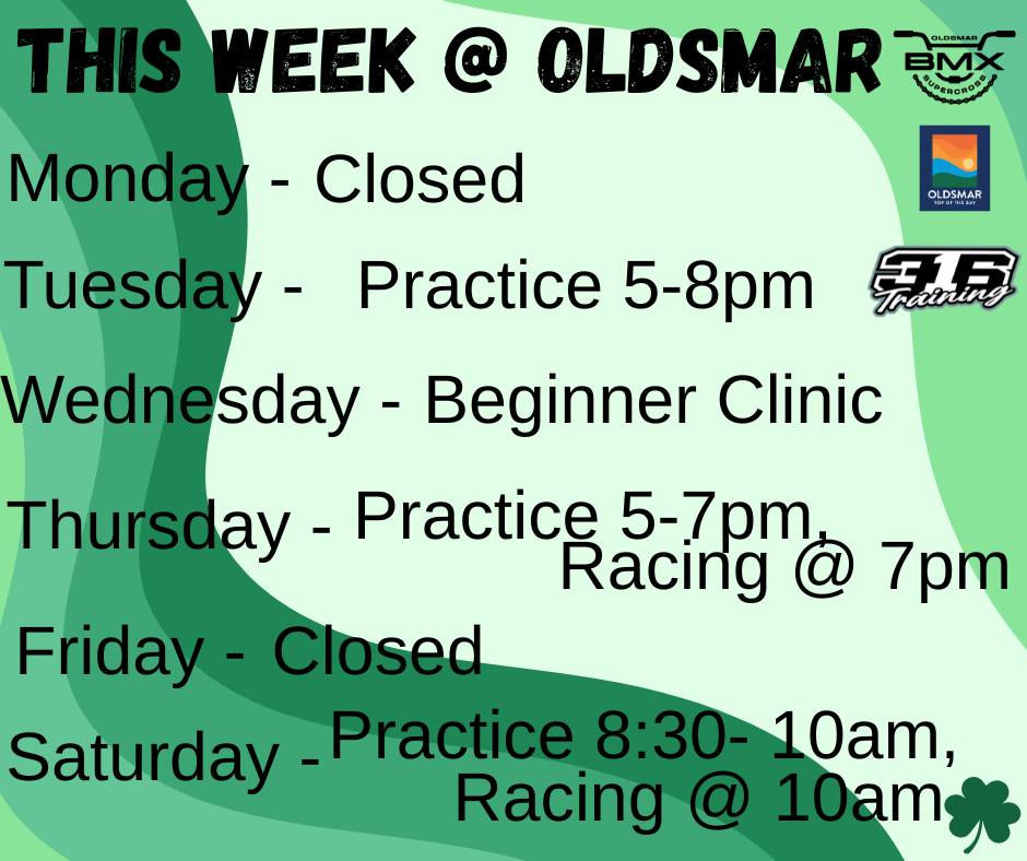 This weeks schedule