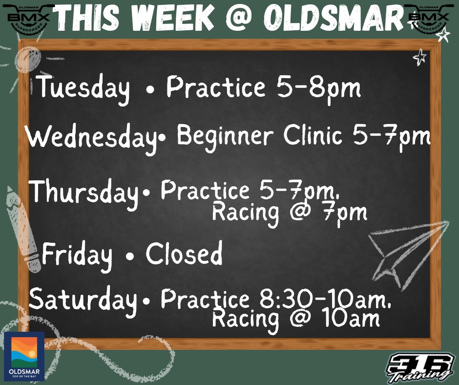 This weeks schedule