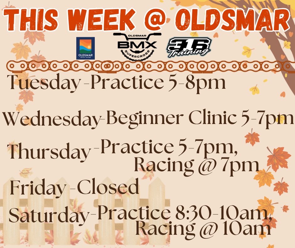 This week's schedule