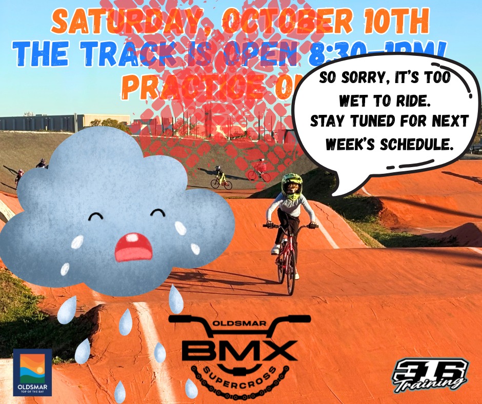 We are going to cancel tomorrow's practice day and let the track dry out.