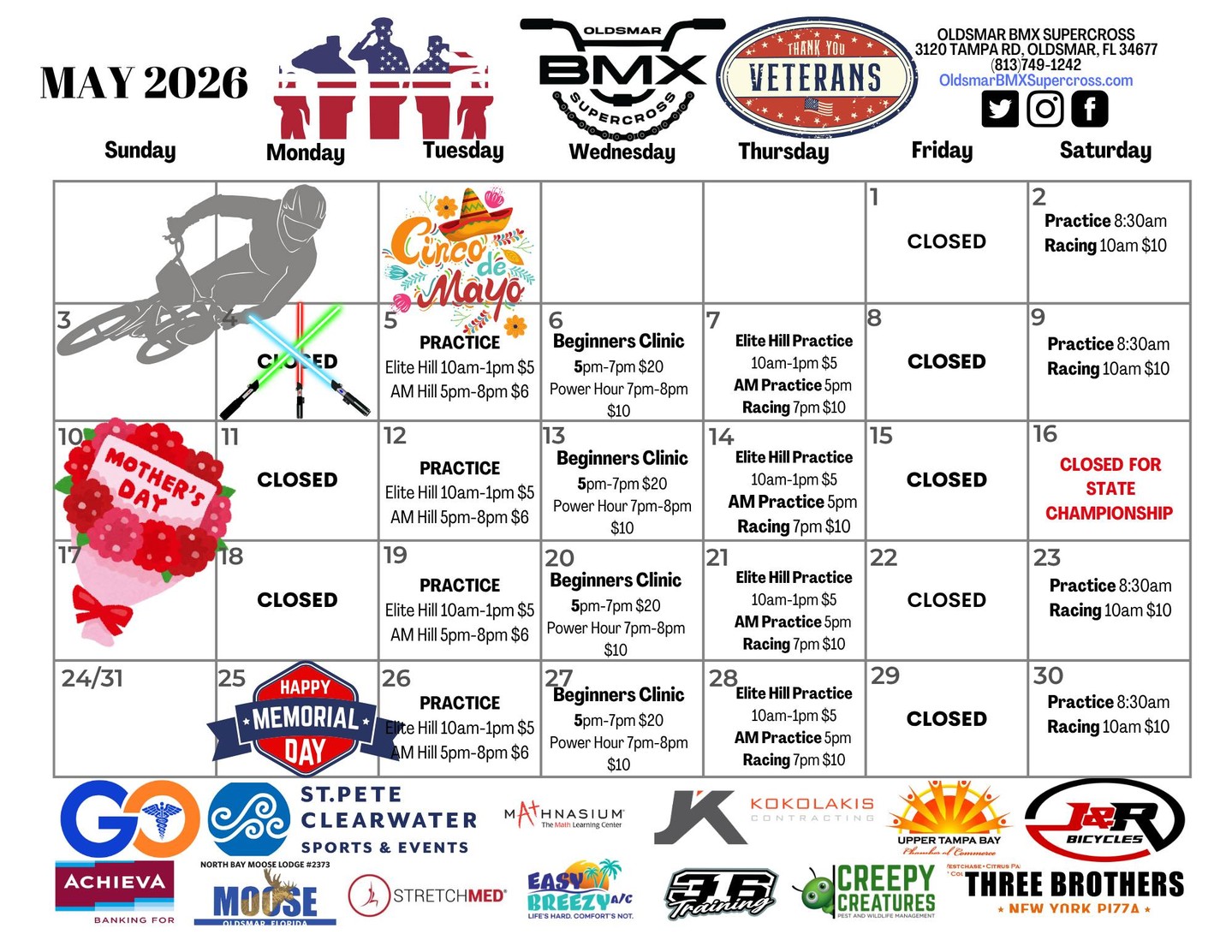 May's Schedule