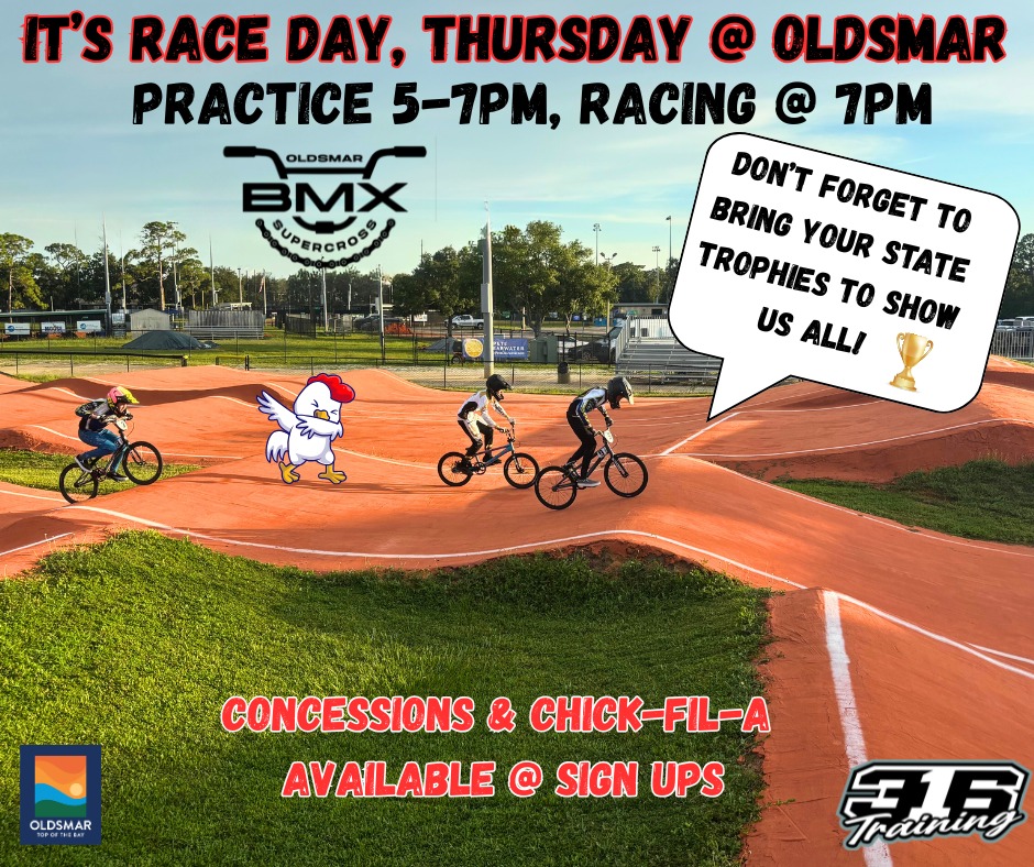Thursday Racing practice starts at 5pm Race at 7pm $10.
Bring your State plates and trophies. 
Chick-fil-A available at concessions.