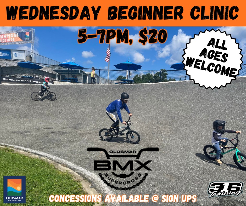 Join us every Wednesday for an exciting BMX experience! Whether you're a beginner eager to learn or an experienced rider looking to hone your skills, we've got something for you.

From 5pm to 7pm, the BMX beginners clinic offers a perfect opportunity to get started. For just $20, you'll receive guidance from expert instructors who will help you grasp the fundamentals and build your confidence on the track.

For those looking to take it up a notch, the advance power hour runs from 7pm to 8pm. Priced at only $10, this session is designed to push your limits and improve your performance with advanced techniques and drills.

Don't miss out on the fun and the chance to enhance your BMX skills. Grab your gear and join us for an exhilarating Wednesday evening!