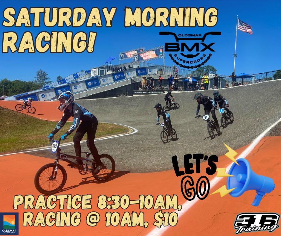 Saturday morning racing practice — Practice 8:30 AM, races at 10 AM. $10 🏁